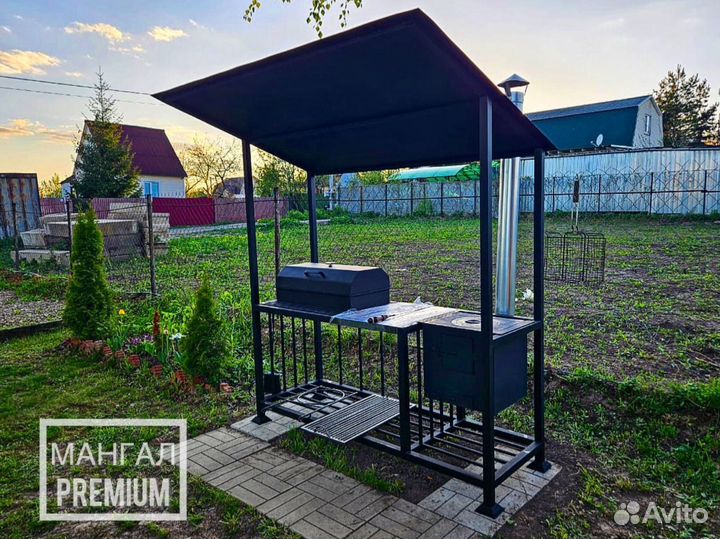Мангал с крышей