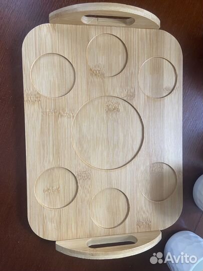 Белый чайный сервиз с чайником на 6 персон