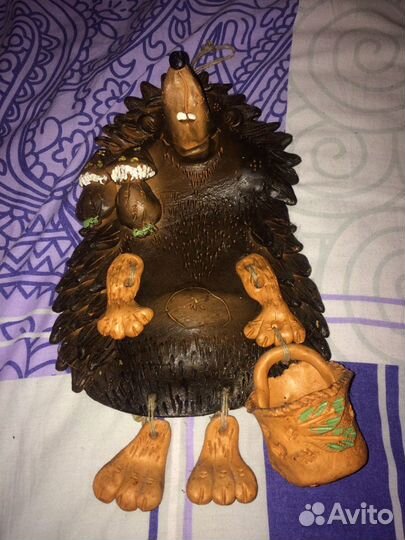 Ёжик из глины