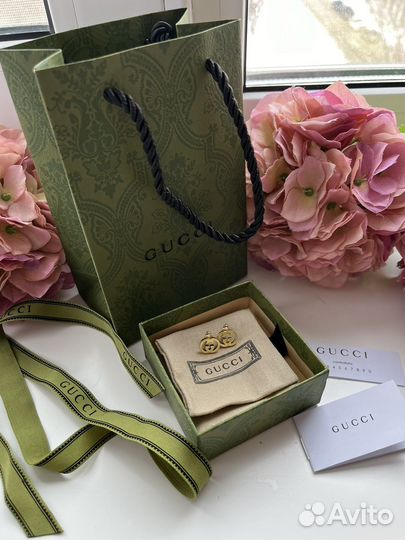 Серьги гвоздики gucci
