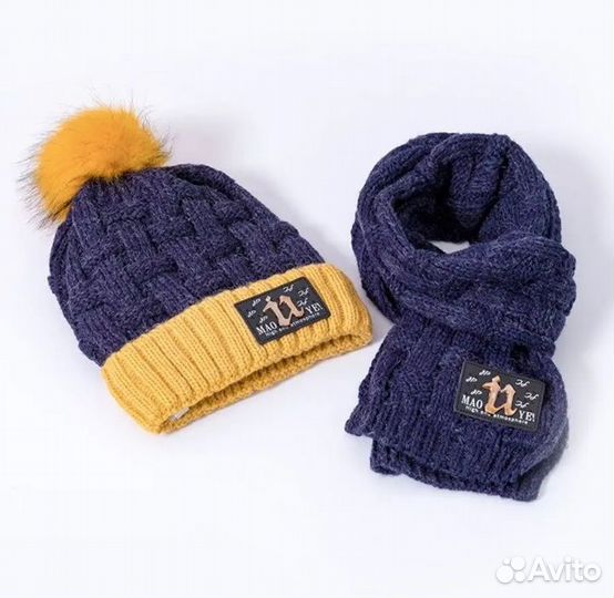 Комплект шапка и шарф