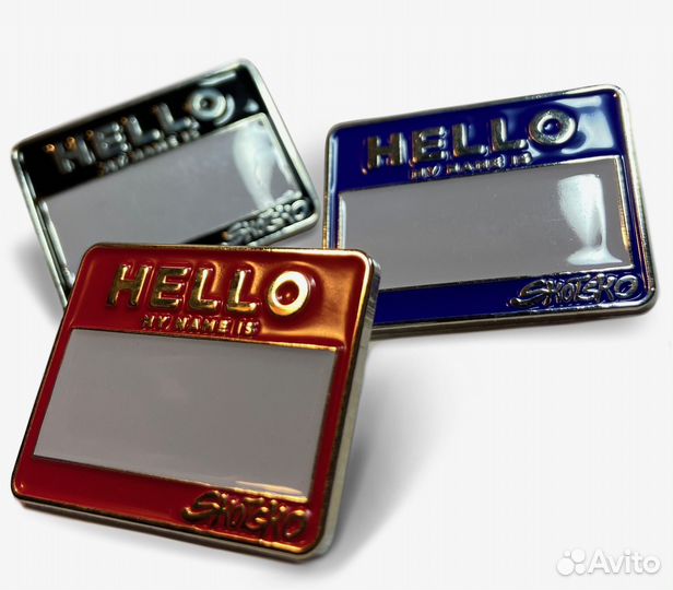 Значок Hello my name is