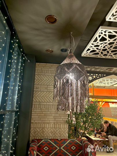 Дизайнерские люстры. Люстры в технике макраме