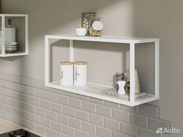 Полка настенная металлическая 800мм