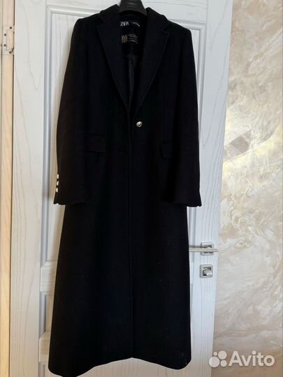 Пальто женское Zara черное