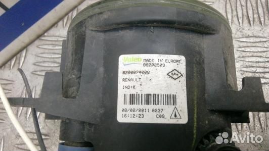 Фара галогенная левая передняя dacia duster 1 (4ST