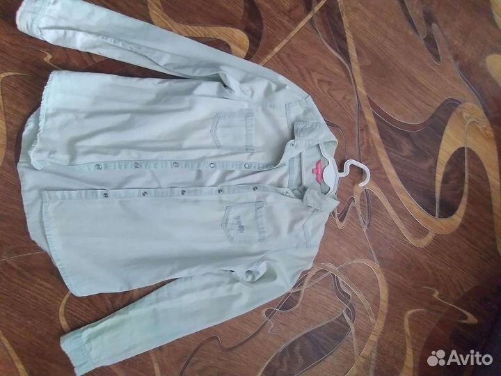 Джинсовая рубашка для девочки