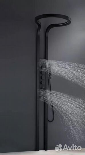 Душевая панель, водопад ganzer GZ01168-C черный