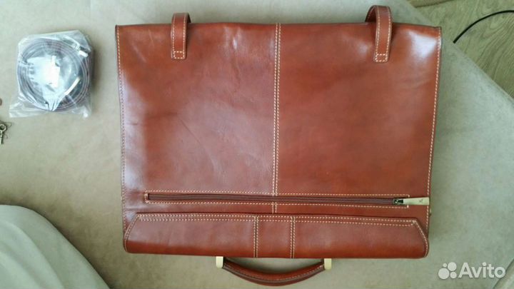 Мужской кожаный портфель новый