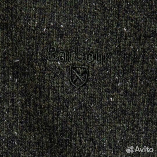 Зеленый джемпер с горлом на замке Barbour