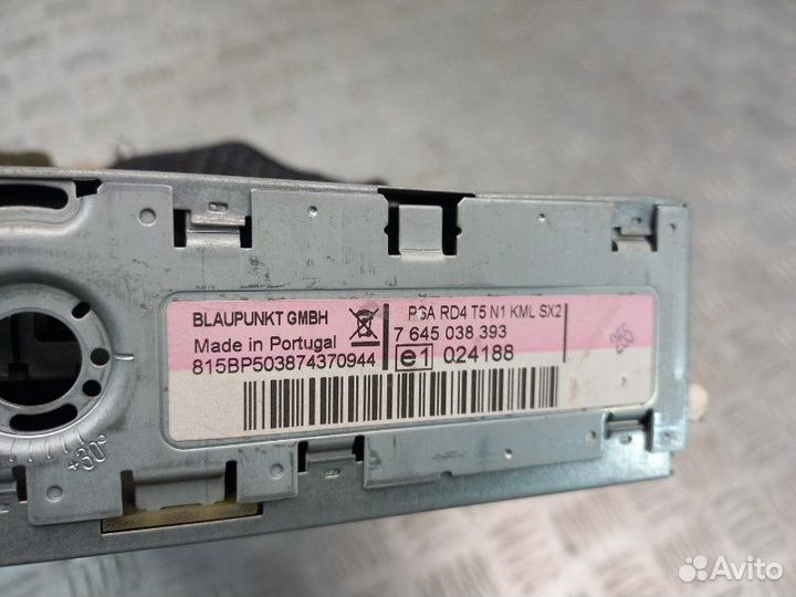 Магнитола Peugeot 307