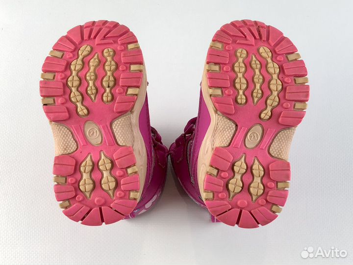 Зимние ботинки дутики для девочки 21 размер