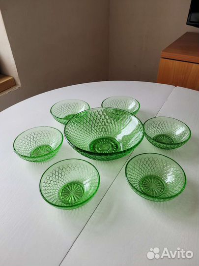 Салатник и креманки, винтаж