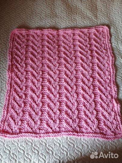 Плюшевый детский плед, ручная работа