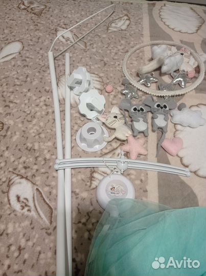 Балдахин в кроватку с держателем