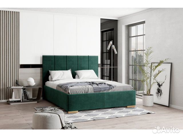 Кровать Шерона 160 Velvet Emerald