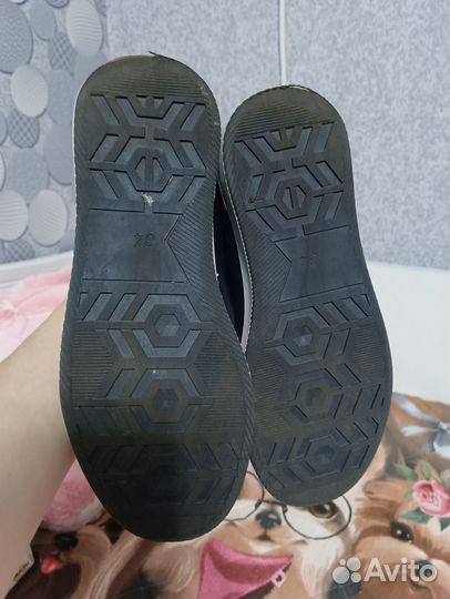 Кожаные кеды для девочки