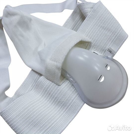 Защита паха BoyBo BG150, белая, мужская