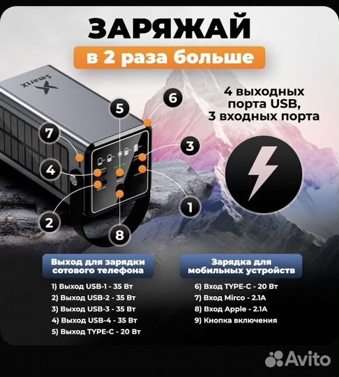 Повербанк 70000 mAh power bank