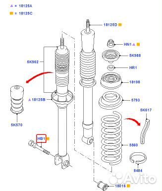 Болт крепления заднего амортизатора ford 1 473 945