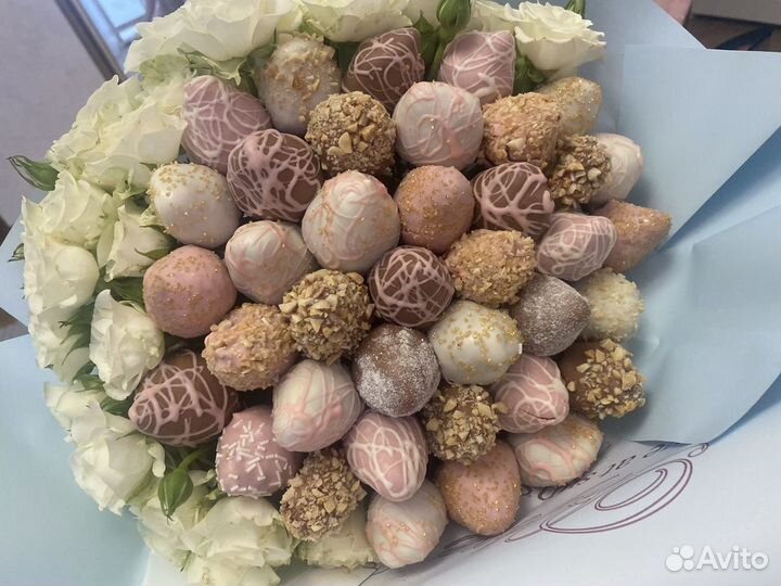 Букет из клубники в шоколаде