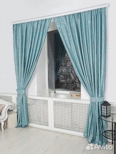 Новый. Комплект штор,рисунок мрамор, 2шт 270х300см