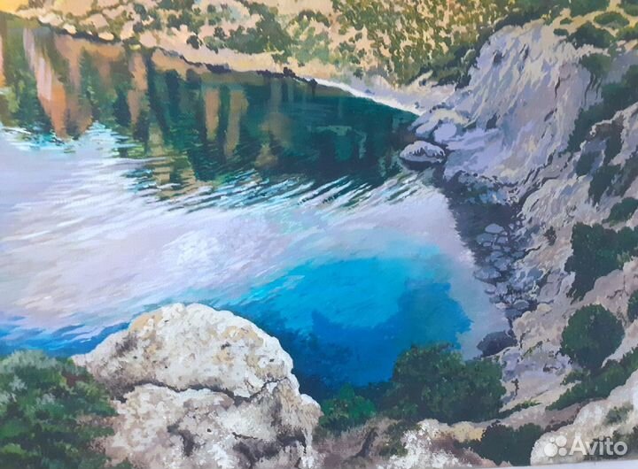 Новый свет Крым картина акрилом