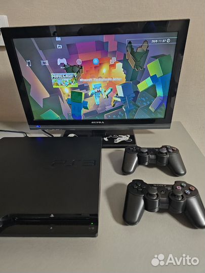 Sony Playstation 3 slim прошитая+ 45игр