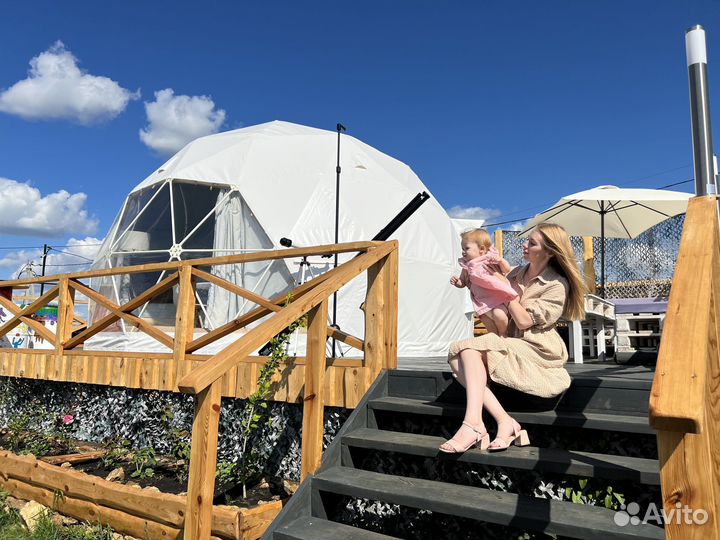 Летний геокупол D6. Домик для глэмпинга