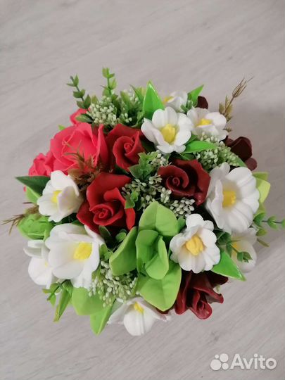 Букет из мыла ручной работы