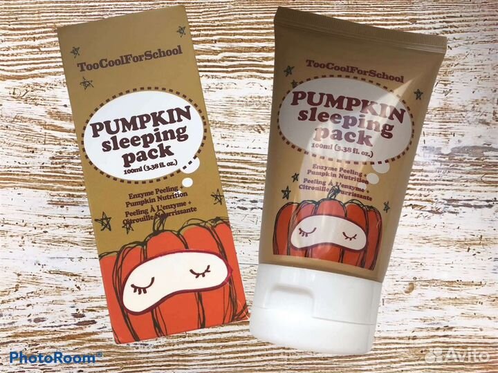 Ночная маска для лица с тыквой Too cool for school