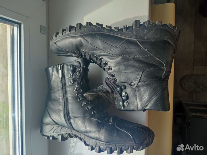 Берцы зима муж 41 кожа