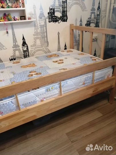 Детская кровать IKEA с матрасом