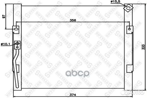 10-45654-SX радиатор кондиционера Honda Civic