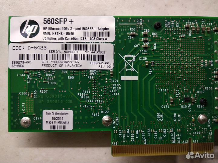 Сетевой адаптер HP Ethernet 560SF