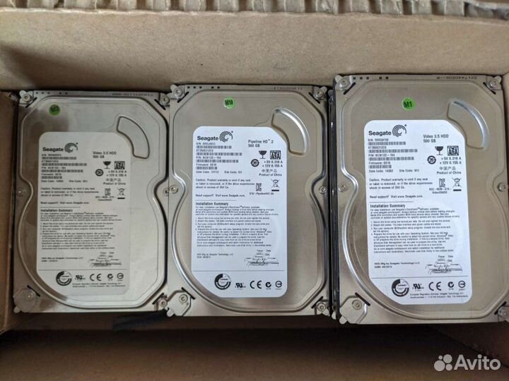 Жесткие диски Seagate 500gb в ассортименте