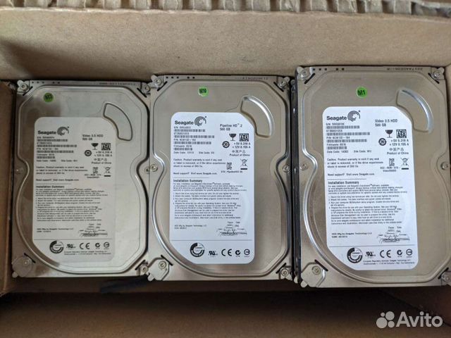 Жесткие диски Seagate 500gb в ассортименте