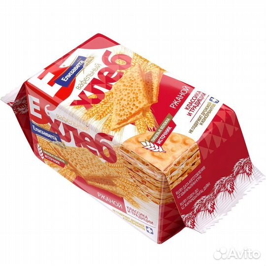 Хлеб Елизавета Вафельный ржаной без дрожжей 75г