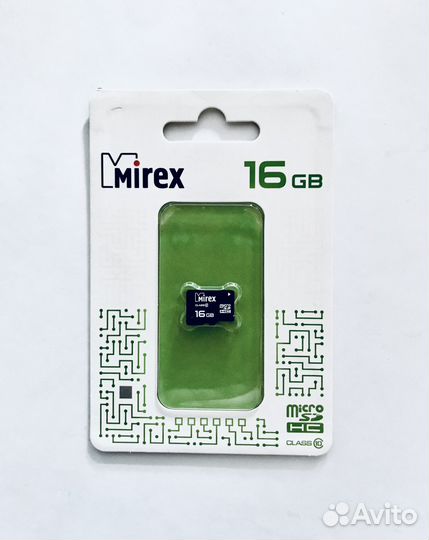 Карта памяти microsdhc 16GB Mirex class 10
