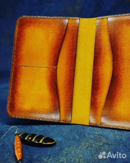 Обложка для документов из натуральной кожи