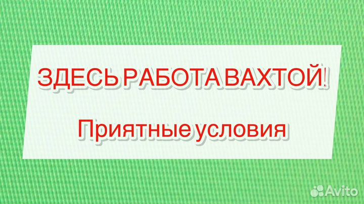 Разнорабочий вахта