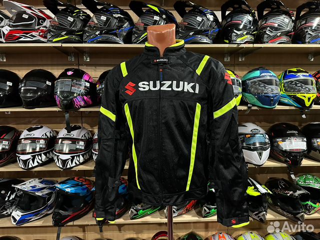 Куртка с защитой легкая suzuki на мото