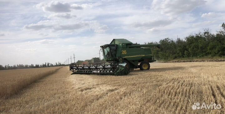 Уборка урожая комбайнами john deere