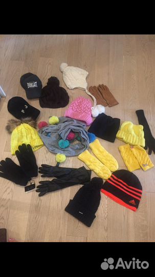 Шапки меховые, мохер, шерстяные