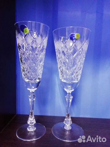 Хрустальные бокалы фужеры