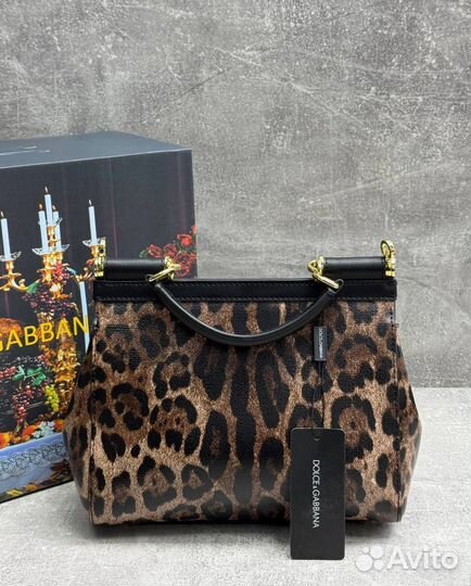 Сумка женская dolce gabbana леопардовый