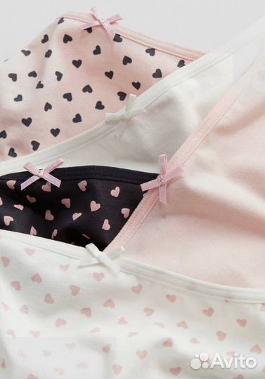 Хлопковые трусы слипы для девочки hm 110/116