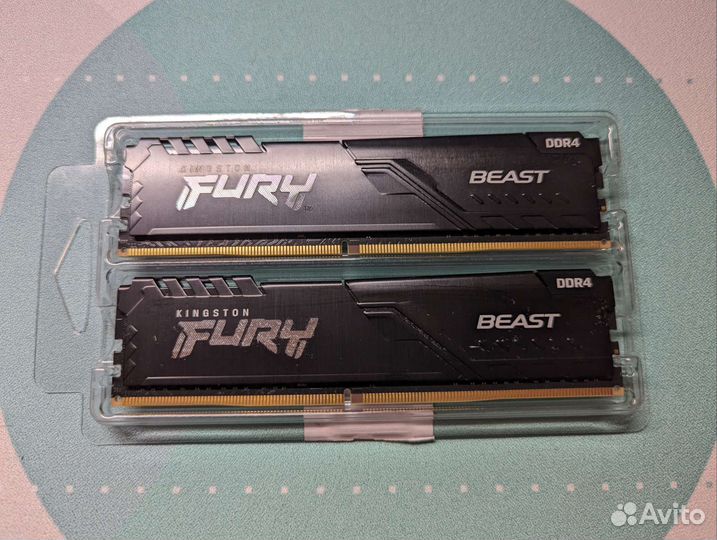 Оперативная память Kingston fury Beast 3600 16 гб