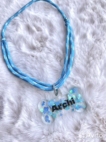 Адресники для собак из эпоксидной смолы