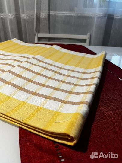 Скатерть СССР белая. Раз. 152на 195